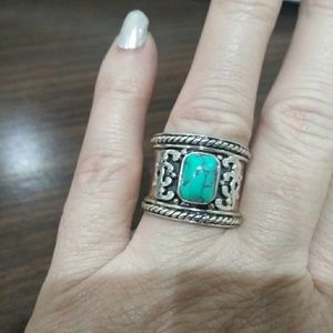 Women's Sterling silver Turquoise ring